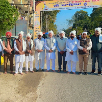 Reception of Nagar Kirtan 350 sala shaheedi parb of Dhan Guru Teg Bahadur Ji